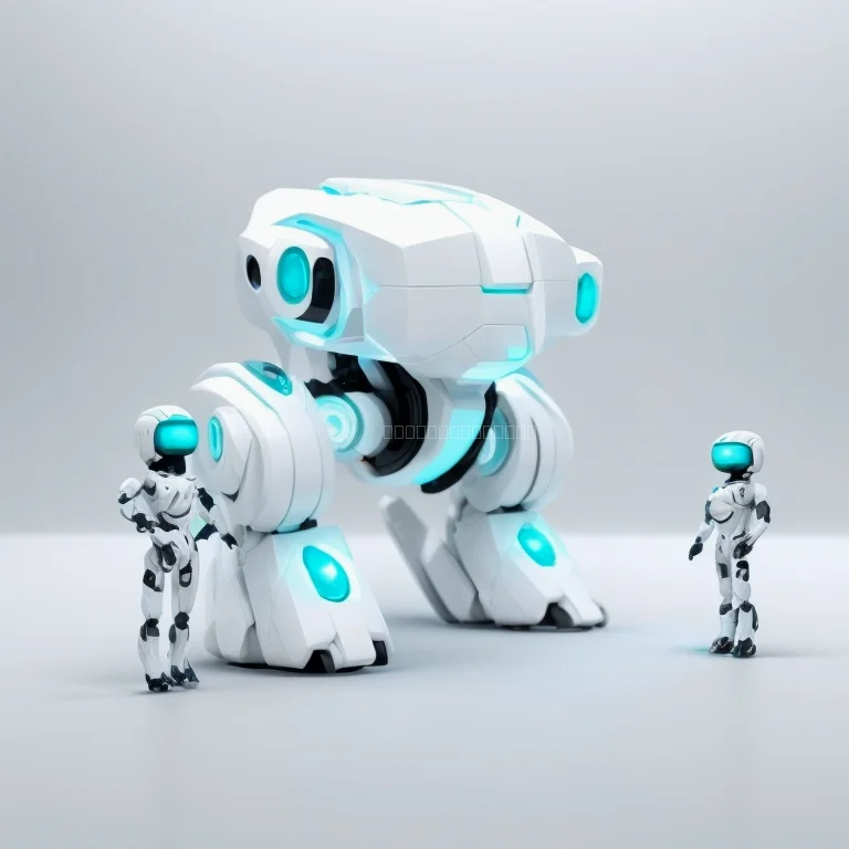 Enfants jouant avec des jouets IA LudiIntellect